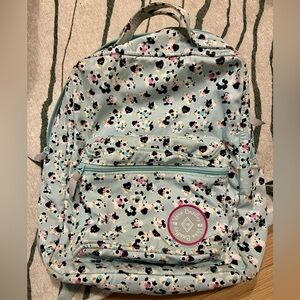 Vera Bradley 1982 Floral Print Spotty Camo Blooms Zip Closure Backpack - Camoufl